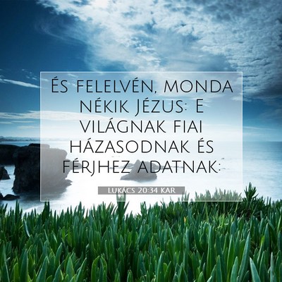 Lukács 20:34 Bibliai vers magyarázata