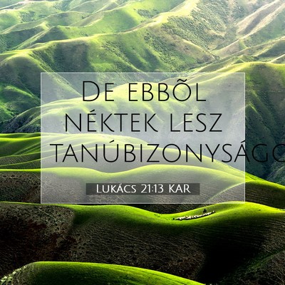 Lukács 21:13 Bibliai vers magyarázata