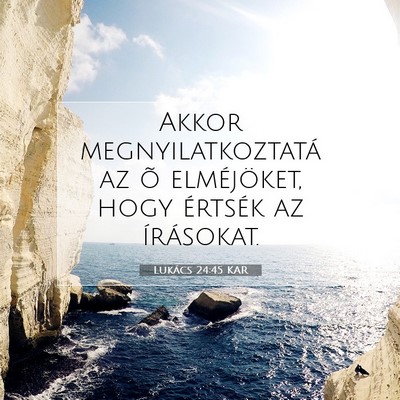 Lukács 24:45 Bibliai vers magyarázata