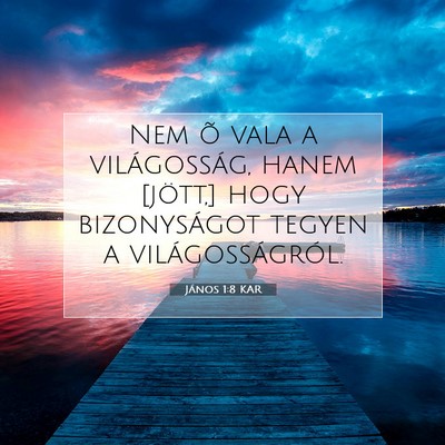 János 1:8 Bibliai vers magyarázata