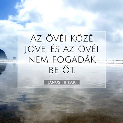 János 1:11 Bibliai vers magyarázata