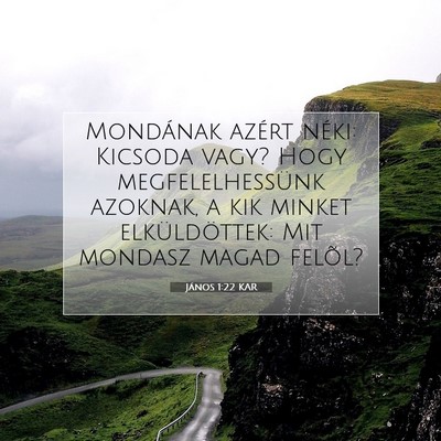 János 1:22 Bibliai vers magyarázata