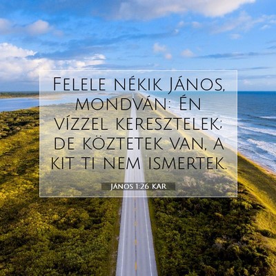 János 1:26 Bibliai vers magyarázata