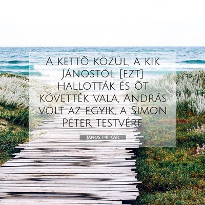 János 1:41 Bibliai vers magyarázata