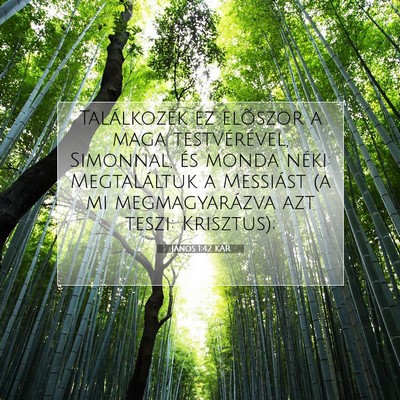 János 1:42 Bibliai vers magyarázata
