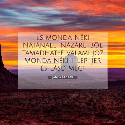János 1:47 Bibliai vers magyarázata