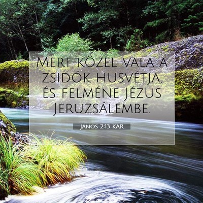 János 2:13 KAR Bibliai verskép