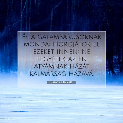 János 2:16 Bibliai vers magyarázata