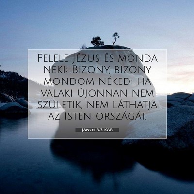 János 3:3 KAR Bibliai verskép