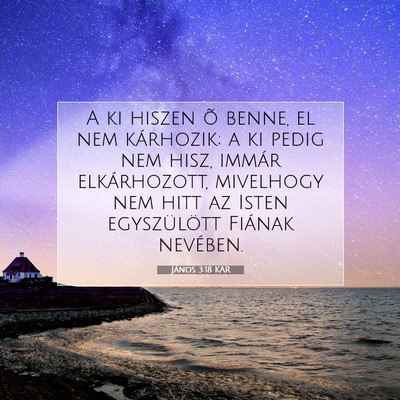 János 3:18 KAR Bibliai verskép