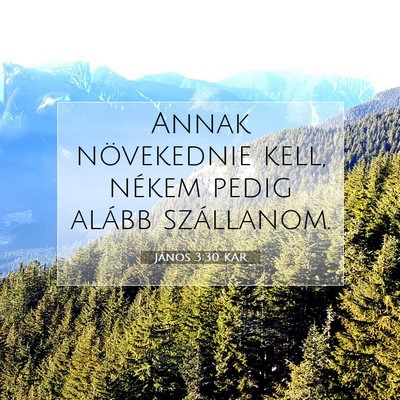 János 3:30 Bibliai vers magyarázata