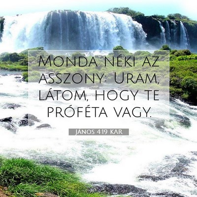 János 4:19 Bibliai vers magyarázata