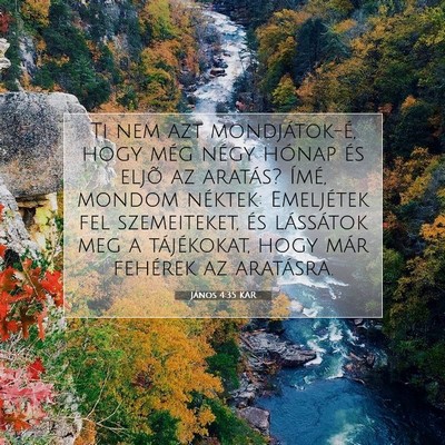 János 4:35 Bibliai vers magyarázata