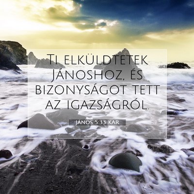 János 5:33 KAR Bibliai verskép