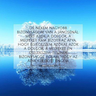 János 5:36 KAR Bibliai verskép