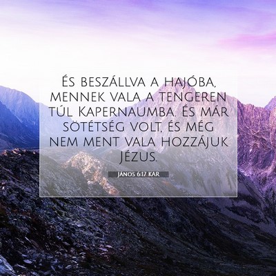 János 6:17 KAR Bibliai verskép