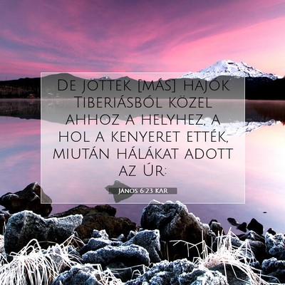 János 6:23 KAR Bibliai verskép