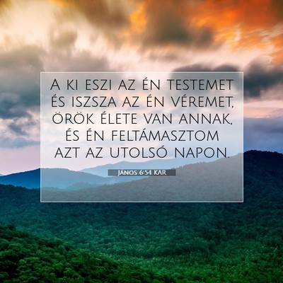 János 6:54 KAR Bibliai verskép