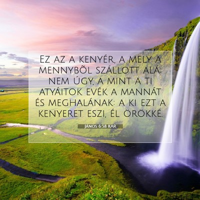 János 6:58 KAR Bibliai verskép
