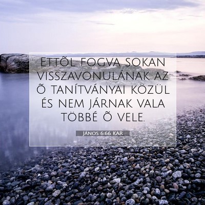 János 6:66 KAR Bibliai verskép