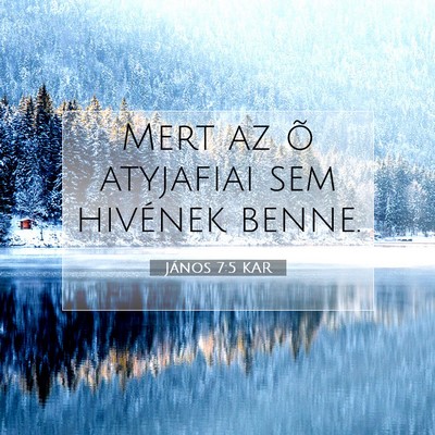 János 7:5 Bibliai vers magyarázata