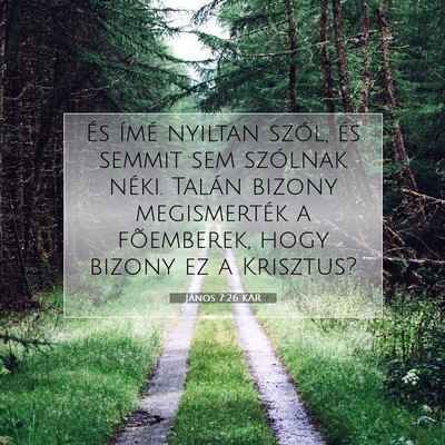 János 7:26 Bibliai vers magyarázata