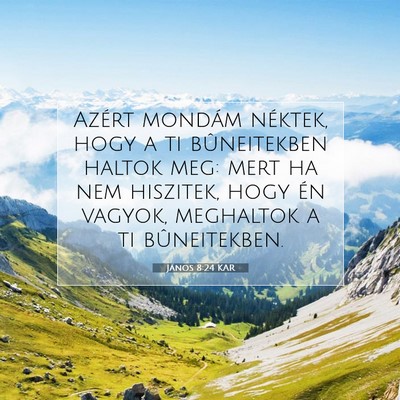 János 8:24 Bibliai vers magyarázata