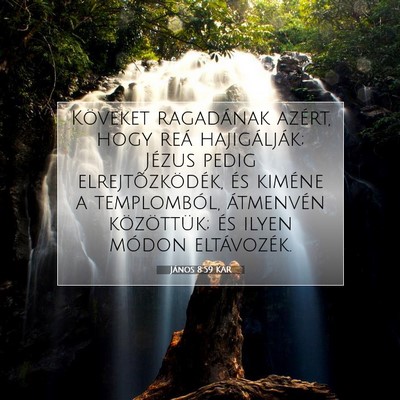 János 8:59 Bibliai vers magyarázata