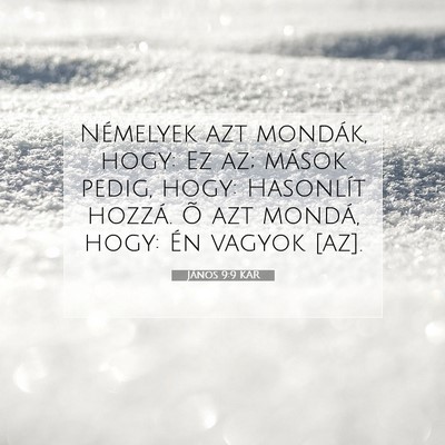 János 9:9 Bibliai vers magyarázata