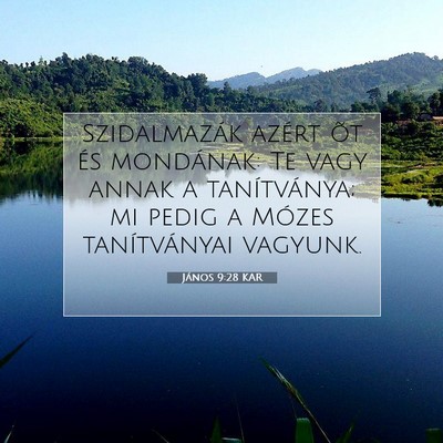 János 9:28 KAR Bibliai verskép