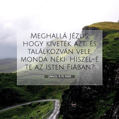 János 9:35 KAR Bibliai verskép
