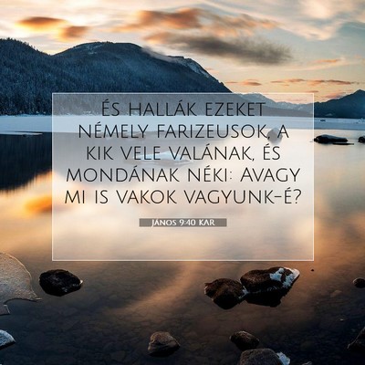 János 9:40 KAR Bibliai verskép
