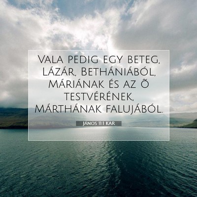 János 11:1 KAR Bibliai verskép