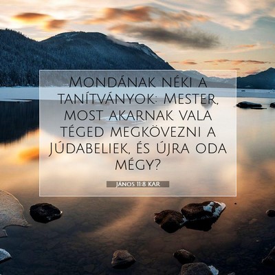 János 11:8 KAR Bibliai verskép