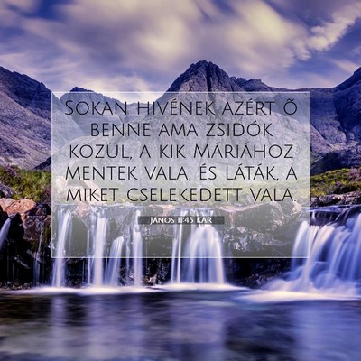 János 11:45 KAR Bibliai verskép