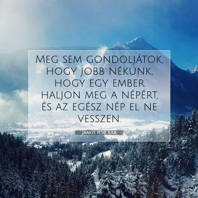 János 11:50 KAR Bibliai verskép