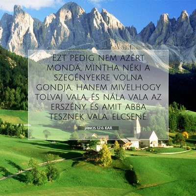 János 12:6 KAR Bibliai verskép