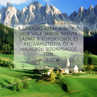 János 12:17 KAR Bibliai verskép