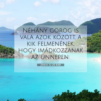 János 12:20 KAR Bibliai verskép