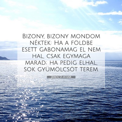 János 12:24 KAR Bibliai verskép