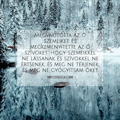 János 12:40 KAR Bibliai verskép