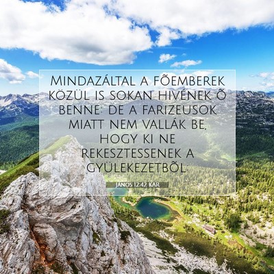 János 12:42 KAR Bibliai verskép