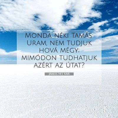 János 14:5 KAR Bibliai verskép