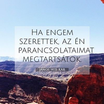 János 14:15 KAR Bibliai verskép