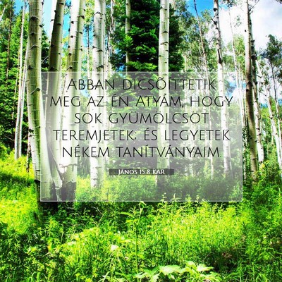 János 15:8 KAR Bibliai verskép