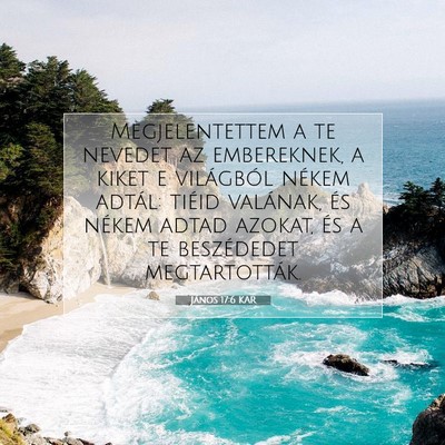 János 17:6 KAR Bibliai verskép