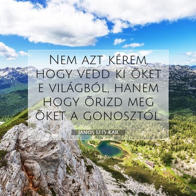 János 17:15 KAR Bibliai verskép