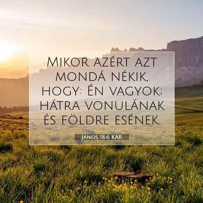 János 18:6 KAR Bibliai verskép