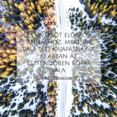 János 18:13 KAR Bibliai verskép