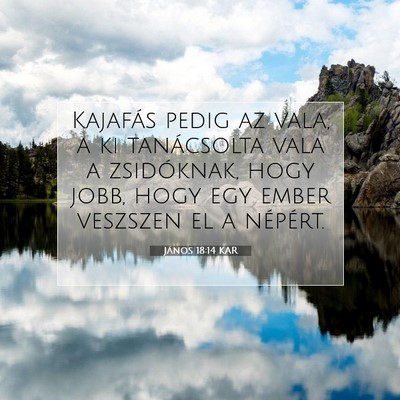 János 18:14 KAR Bibliai verskép